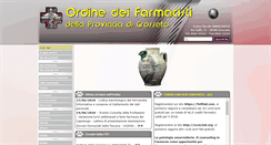 Desktop Screenshot of ordinefarmacistigr.it